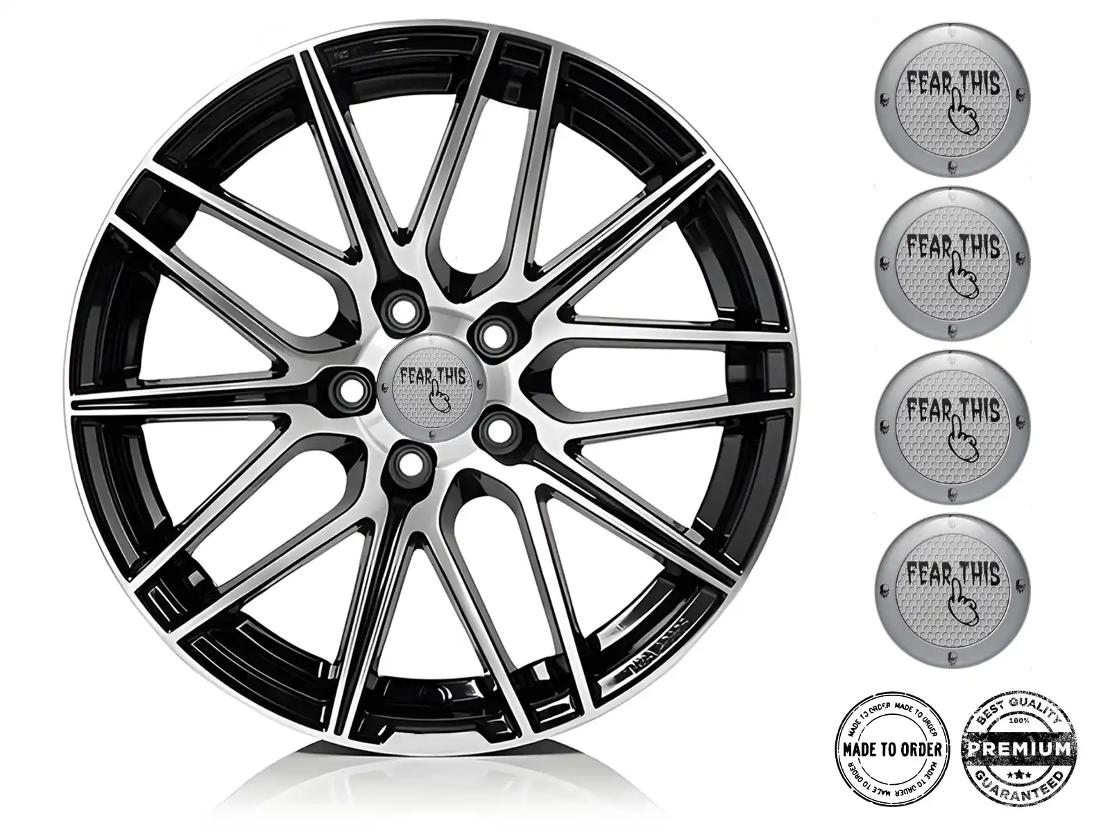 Resin Domed Stickers Style Premium Quantum Racing